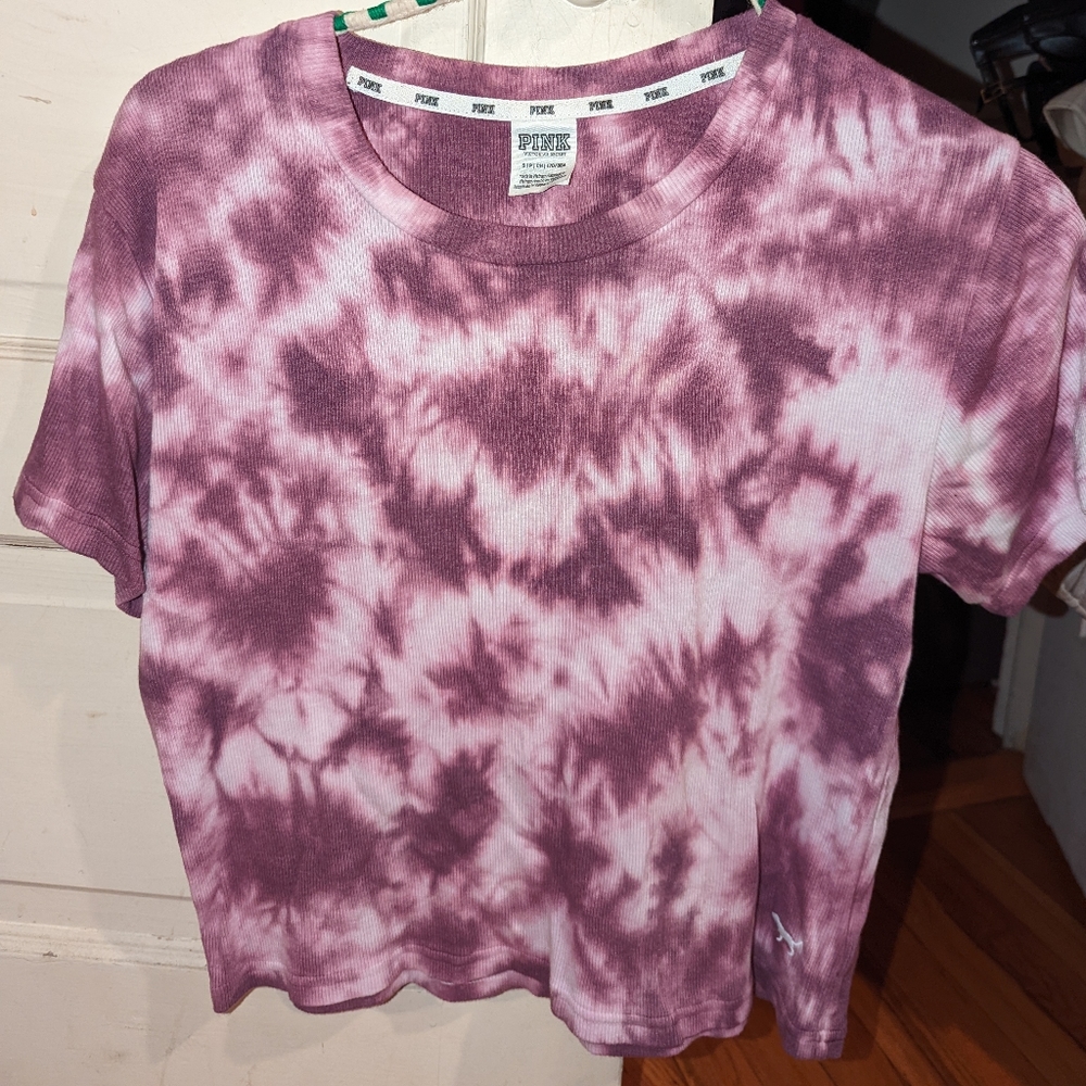 Pink brand tie dye Tshirt